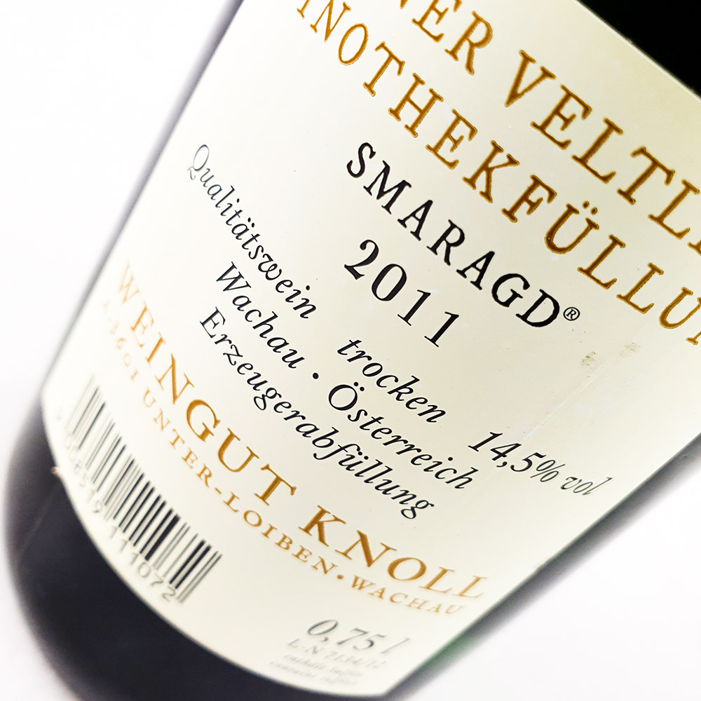 Knoll Loibner Grüner Veltliner Smaragd Vinothekfüllung 2011