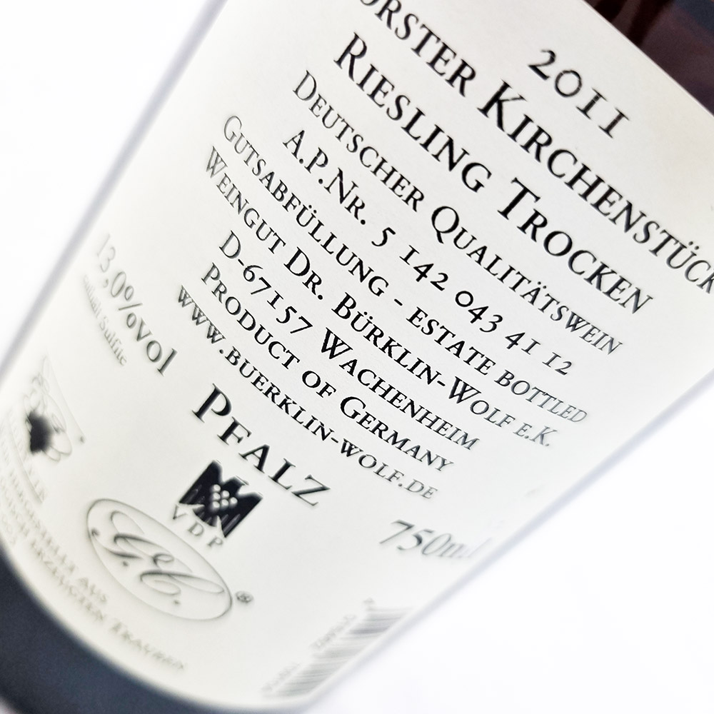 Dr. Bürklin Wolf Forster Kirchenstück Riesling G.C. 2011