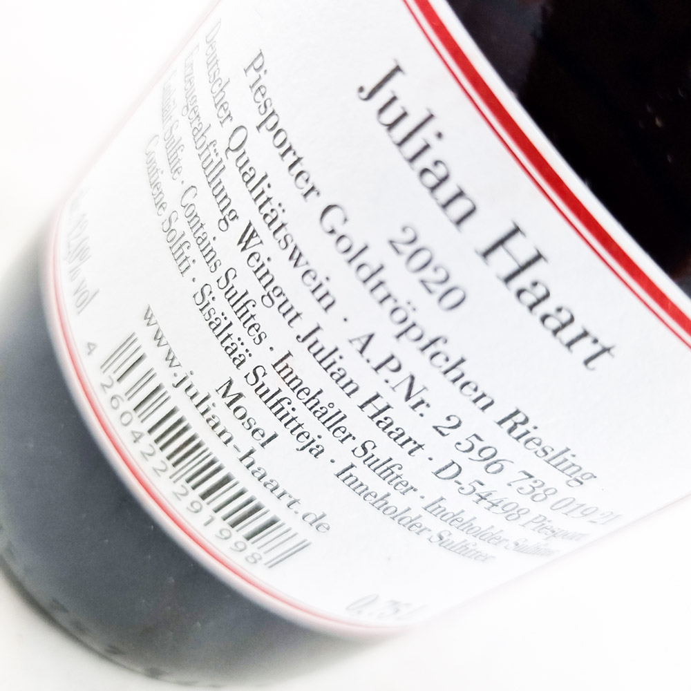 Weingut Julian Haart Piesporter Goldtröpfchen Riesling Grand Cru 2020