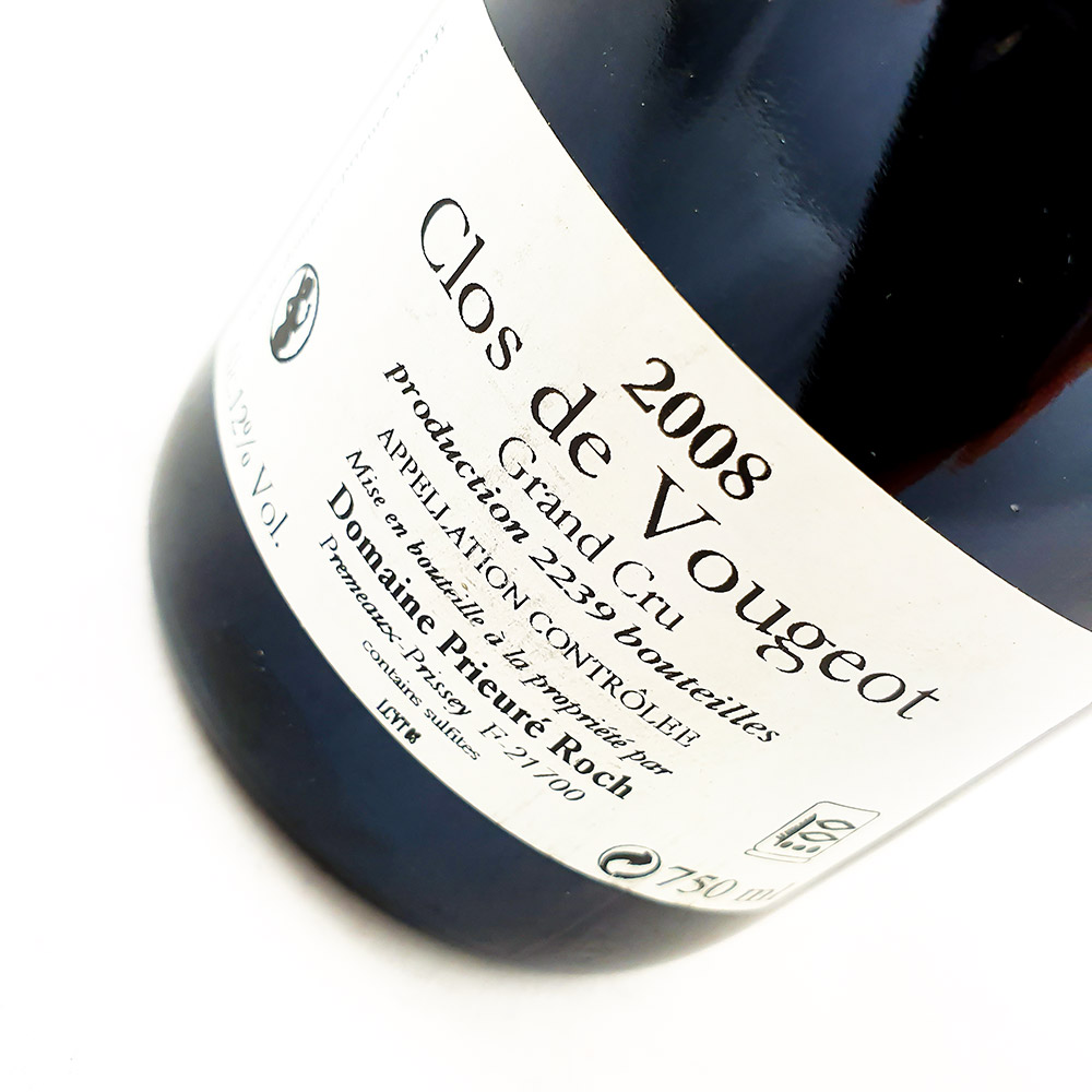 Domaine Prieure Roch Clos de Vougeot Grand Cru 2008