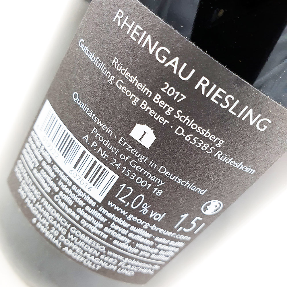 Georg Breuer Rüdesheimer Berg Schlossberg Riesling 2017 Magnum