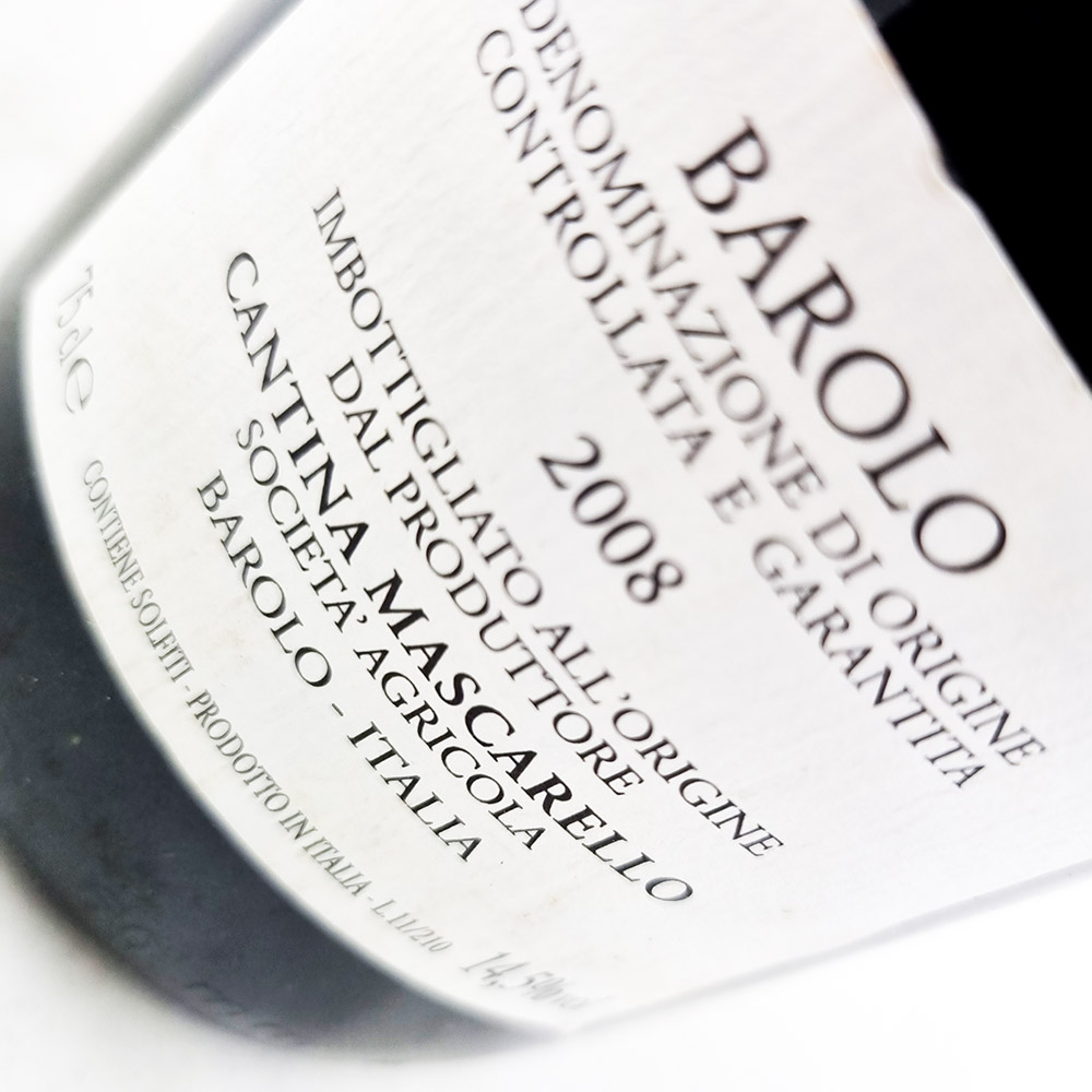 Bartolo Mascarello Barolo Artist Label 2008