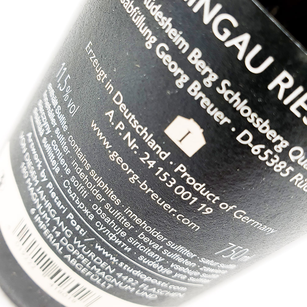 Georg Breuer Rüdesheimer Berg Schlossberg Riesling 2018