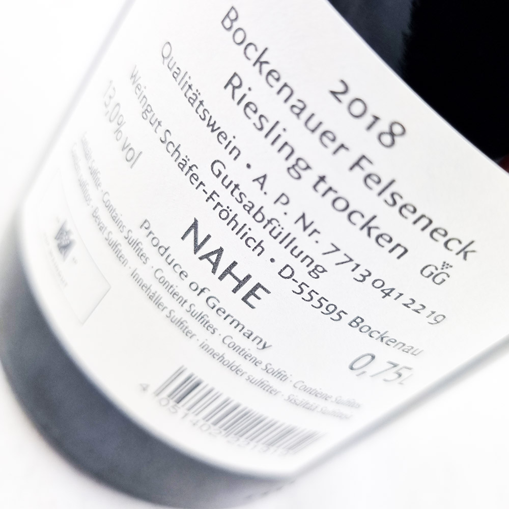 Weingut Schäfer-Fröhlich Felseneck Riesling GG 2018