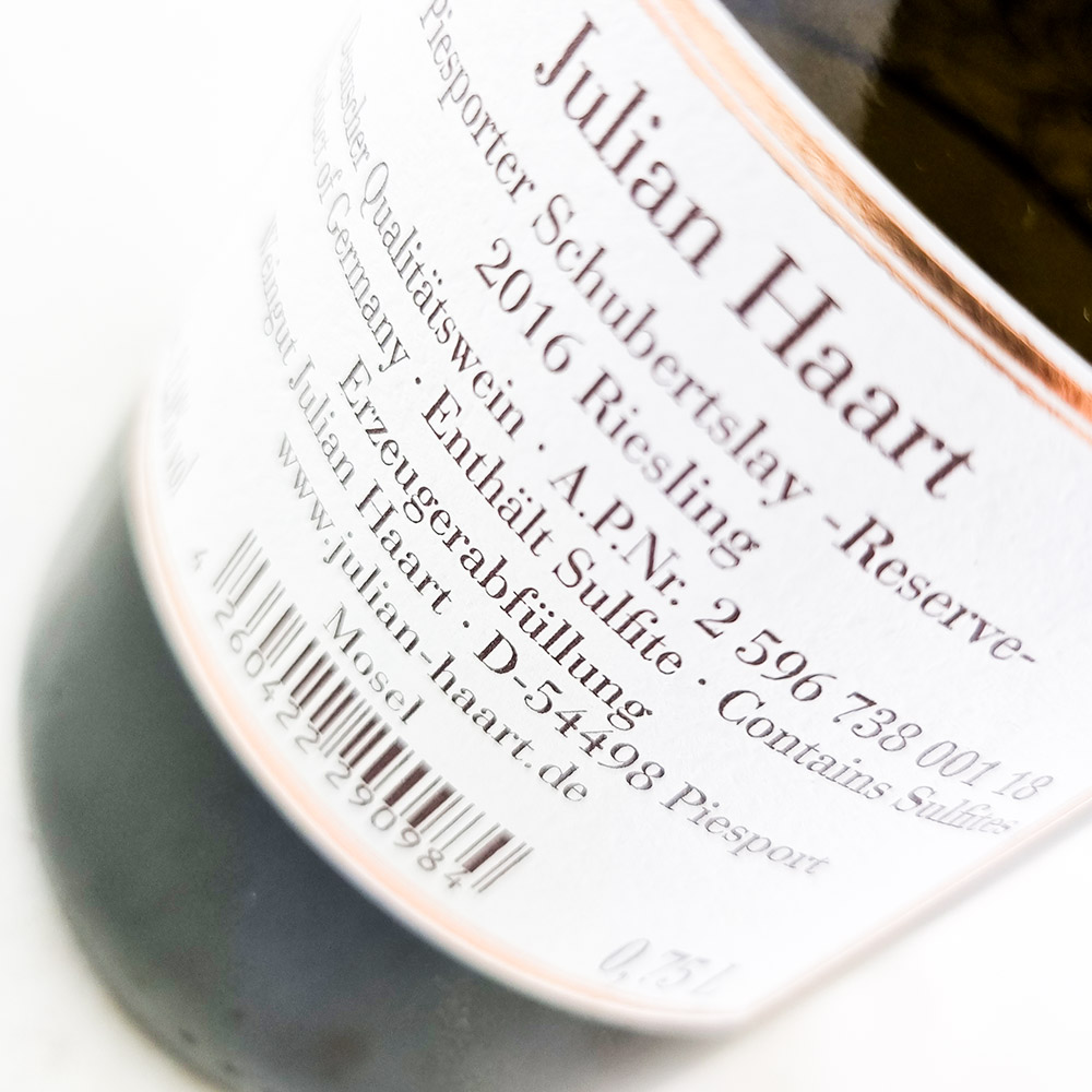 Weingut Julian Haart Schubertslay 2016