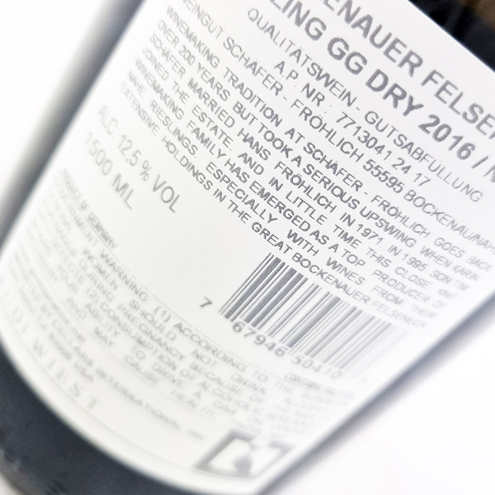 Weingut Schäfer-Fröhlich Felseneck Riesling GG 2016 Magnum
